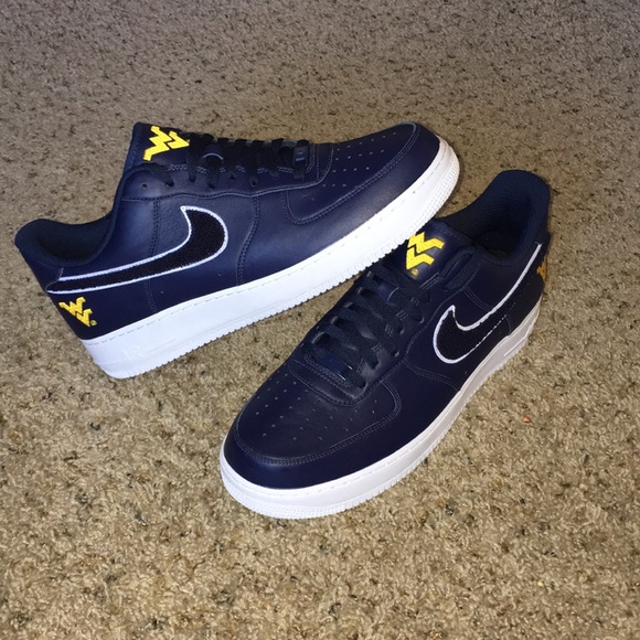 WVU Polka Dot Newborn Booties